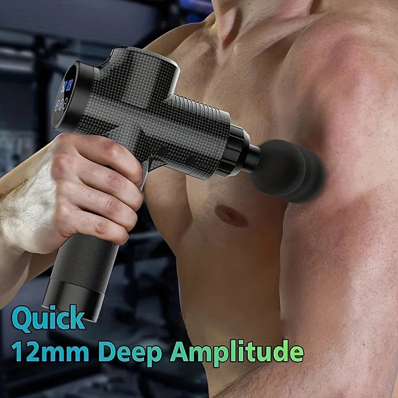Deep Tissue Massage Gun with LCD Display for Optimal Muscle