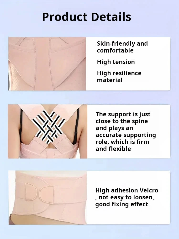 Adjustable Posture Brace for Comfortable Back Support