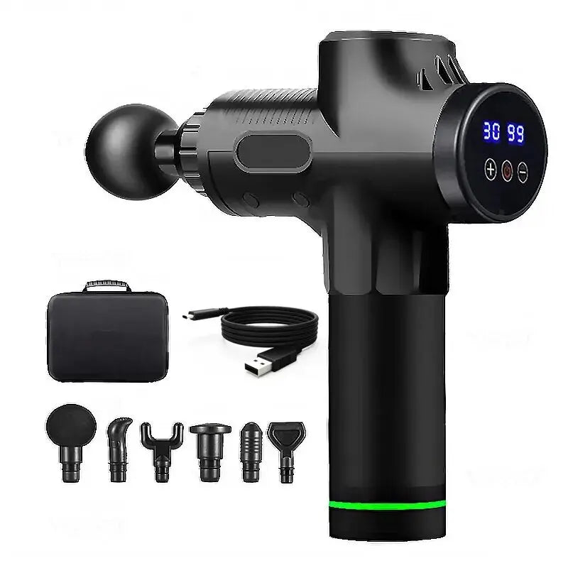 Deep Tissue Massage Gun with LCD Display for Optimal Muscle
