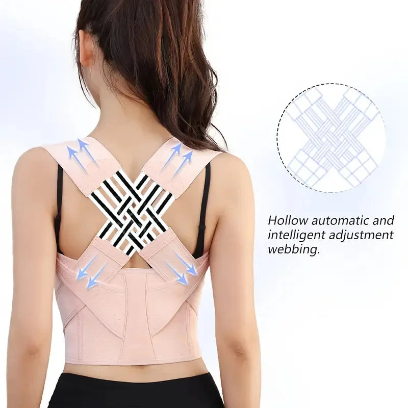 Adjustable Posture Brace for Comfortable Back Support