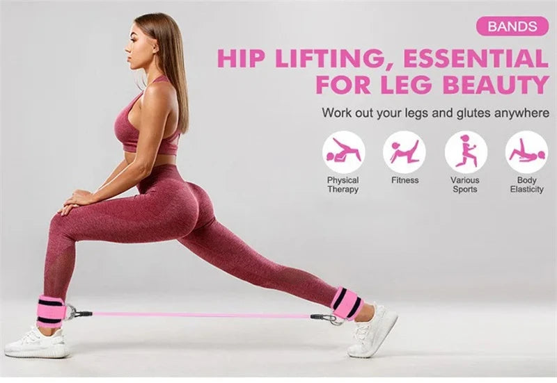 Resistance Band Set Workout Exercise Equipment