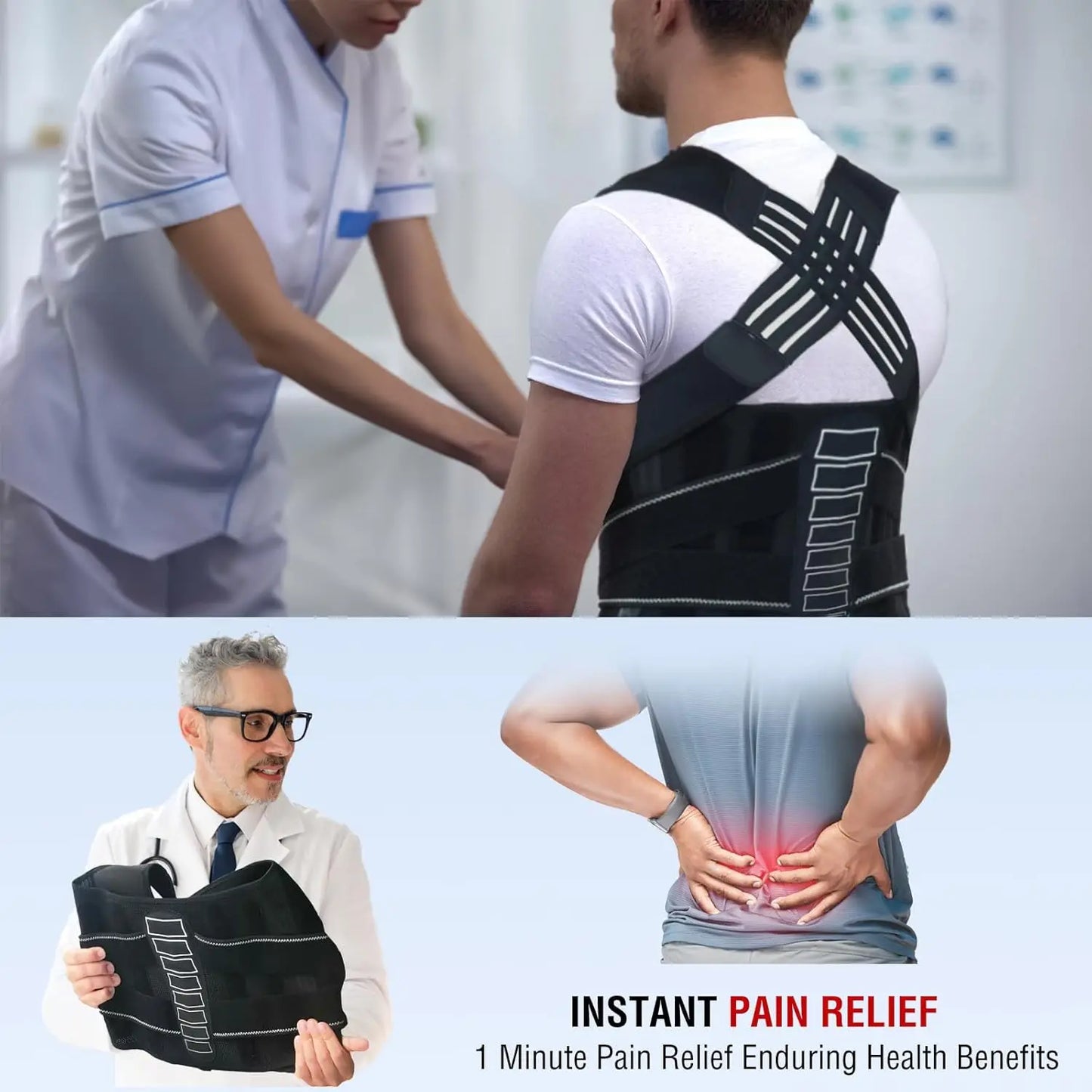 Adjustable Posture Corrector for All-Day Comfort