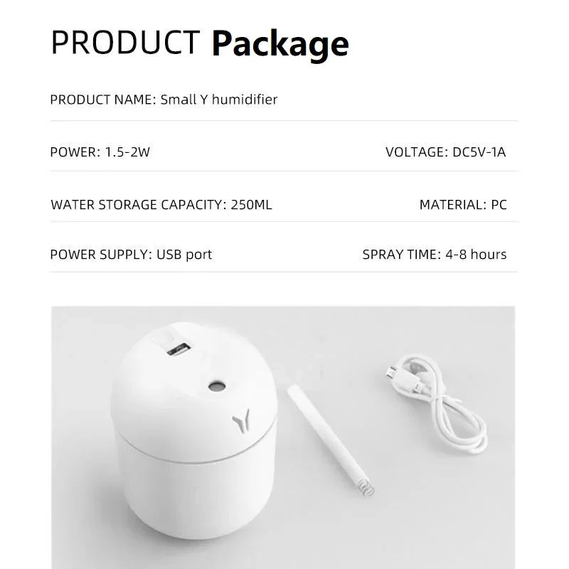 USB Mini Air Humidifier & Essential Oil Diffuser for Home