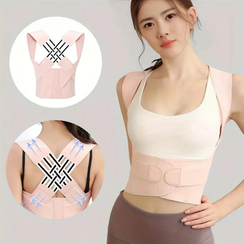 Adjustable Posture Brace for Comfortable Back Support