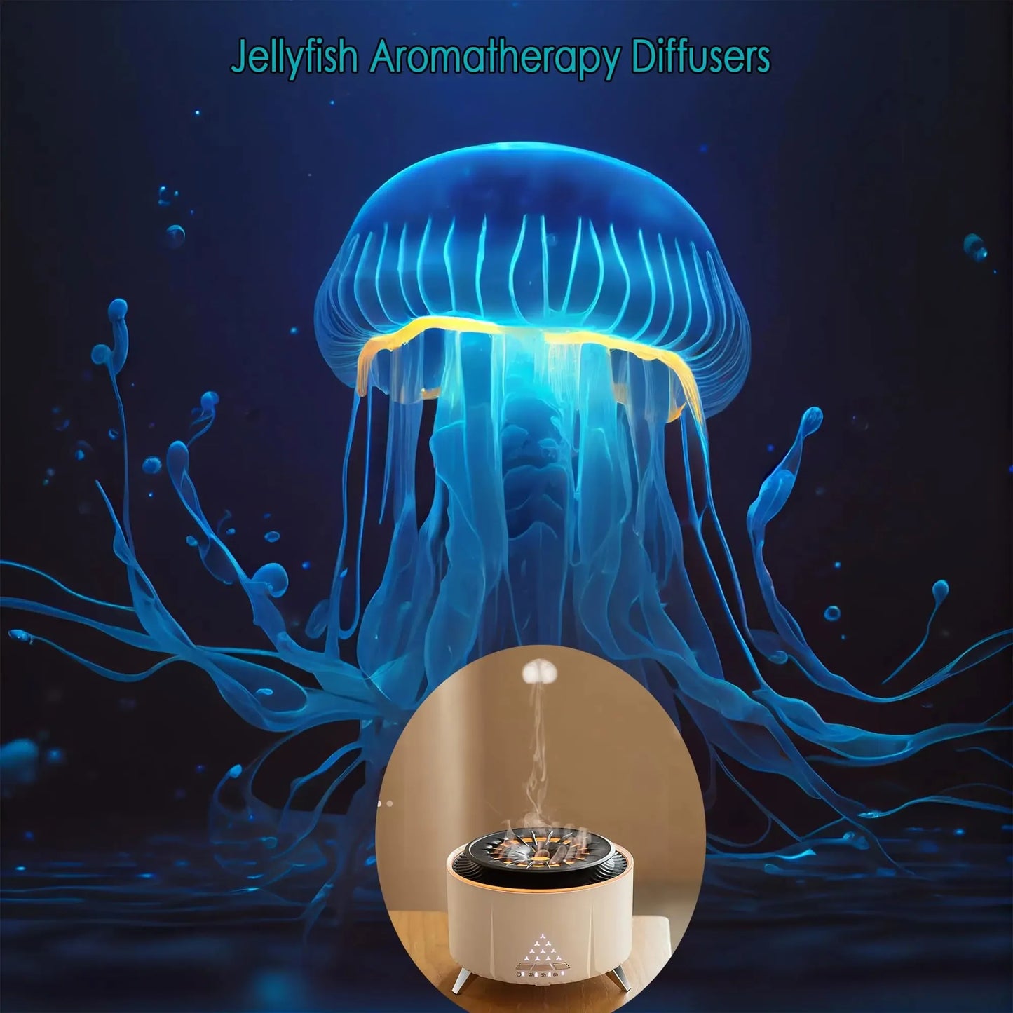 Large Room Jellyfish Oil Diffuser:Cool Design & Aromatherapy