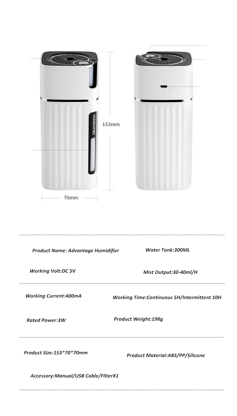 Air Humidifier Ultrasonic Smart Diffuser Humidifiers