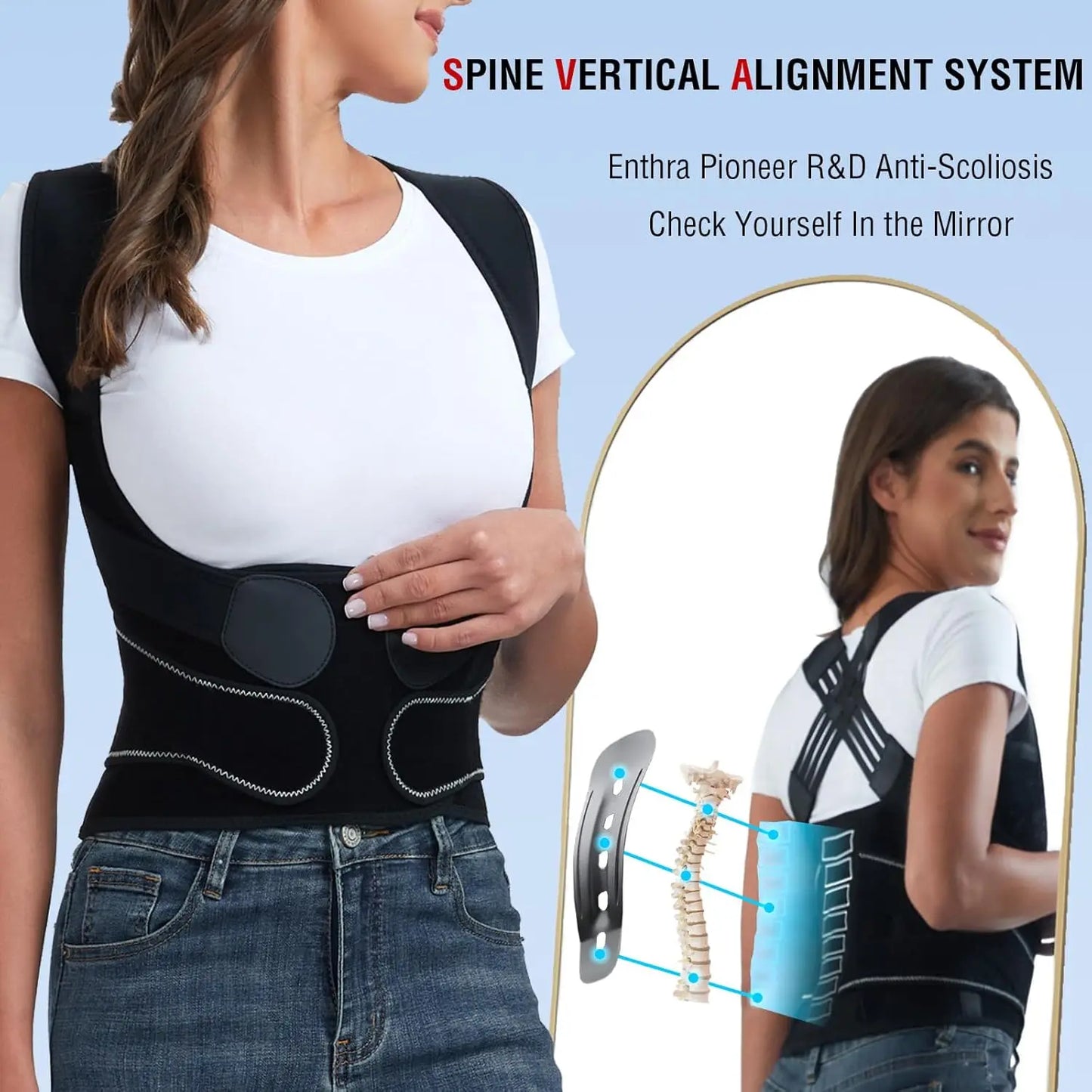 Adjustable Posture Corrector for All-Day Comfort