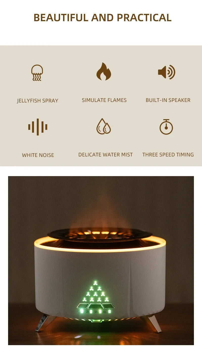 Large Room Jellyfish Oil Diffuser:Cool Design & Aromatherapy