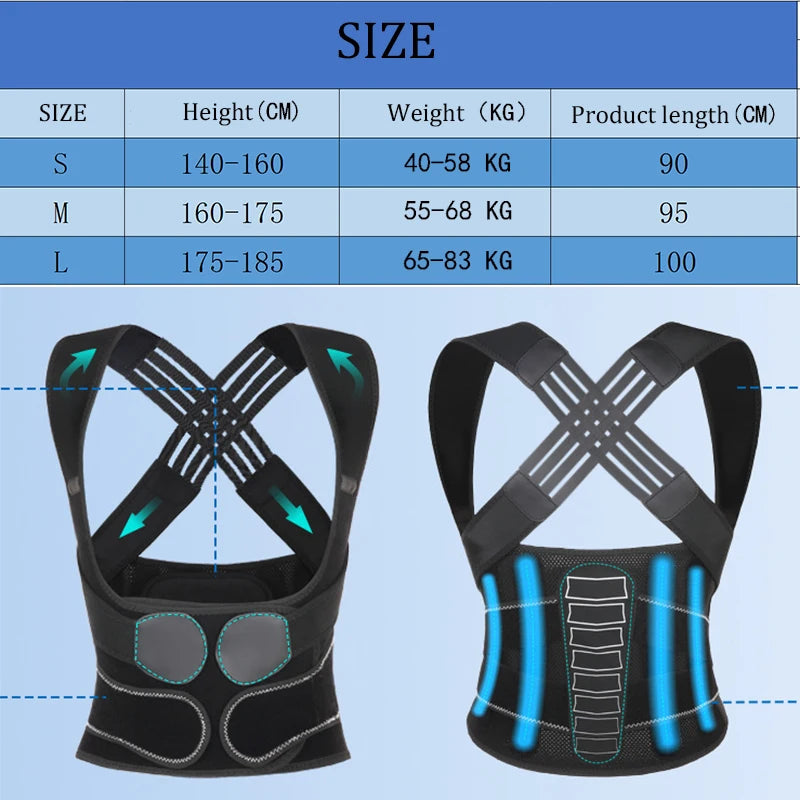 Adjustable Posture Corrector for All-Day Comfort
