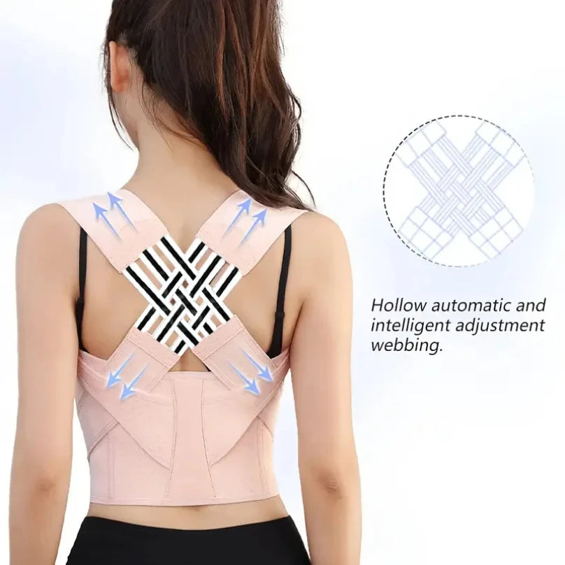 Adjustable Posture Brace for Comfortable Back Support