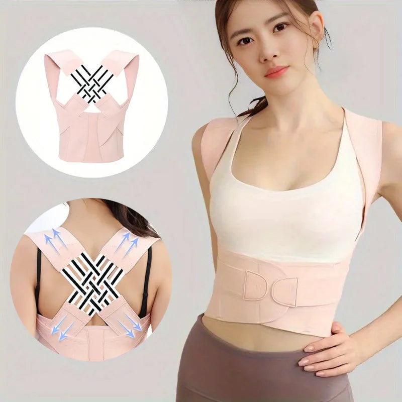 Adjustable Posture Brace for Comfortable Back Support