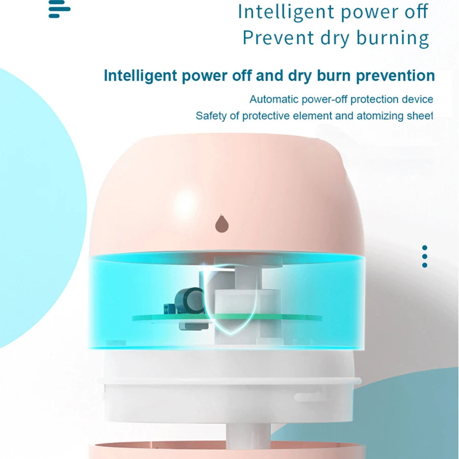 USB Mini Air Humidifier & Essential Oil Diffuser for Home