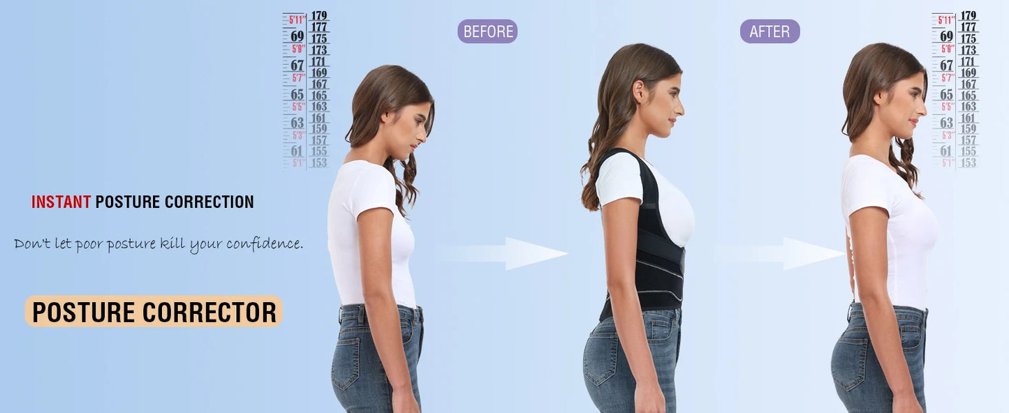 Adjustable Posture Corrector for All-Day Comfort