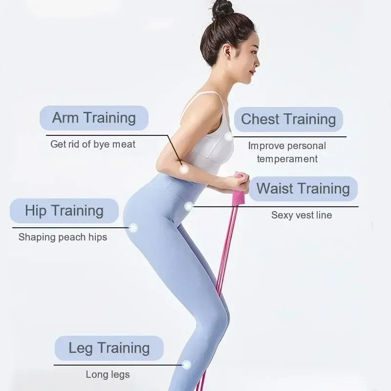 Elastic Fitness Bands For Sports Exercises